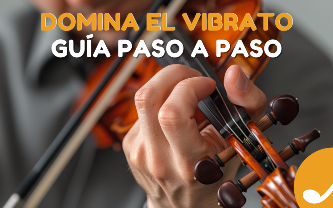 Violinista ejecutando el vibrato