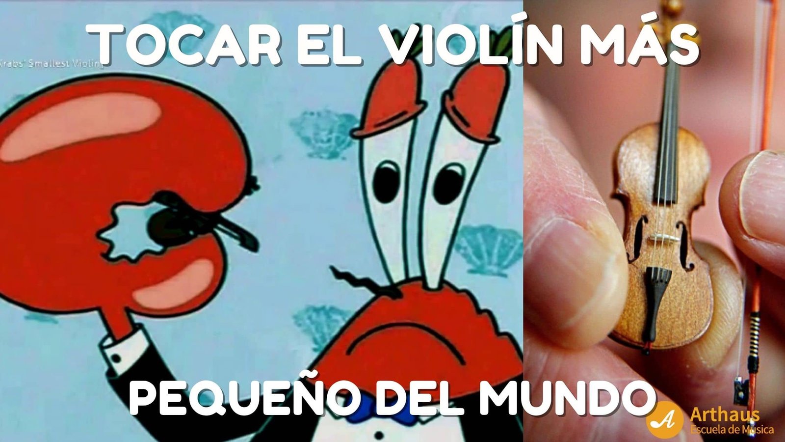 don cangrejo y el violin mas pequeño del mundo